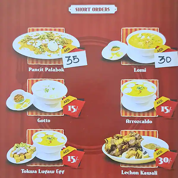 Mister Inasal Restaurant Menu in Al Khail Gate, Al Qouz, Dubai 