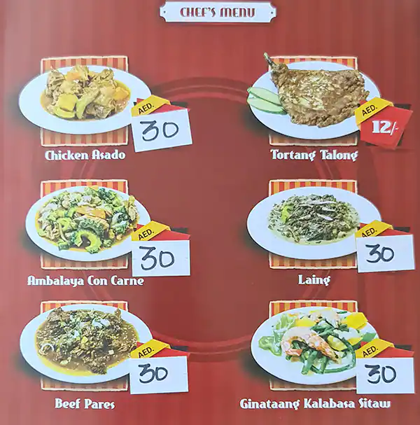 Mister Inasal Restaurant Menu in Al Khail Gate, Al Qouz, Dubai 