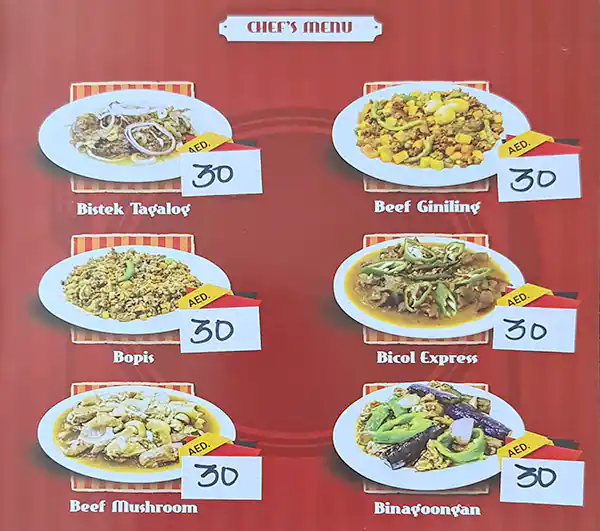 Mister Inasal Restaurant Menu in Al Khail Gate, Al Qouz, Dubai 