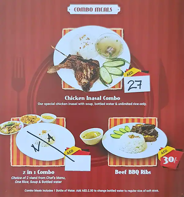 Mister Inasal Restaurant Menu in Al Khail Gate, Al Qouz, Dubai 