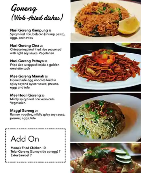 Mamak Menu in Wasl Square, Al Safa, Dubai 