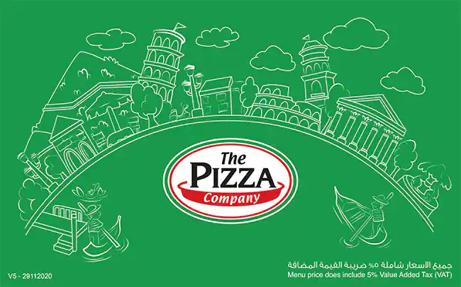 The Pizza Company Menu in Trade Centre Area, Dubai 
