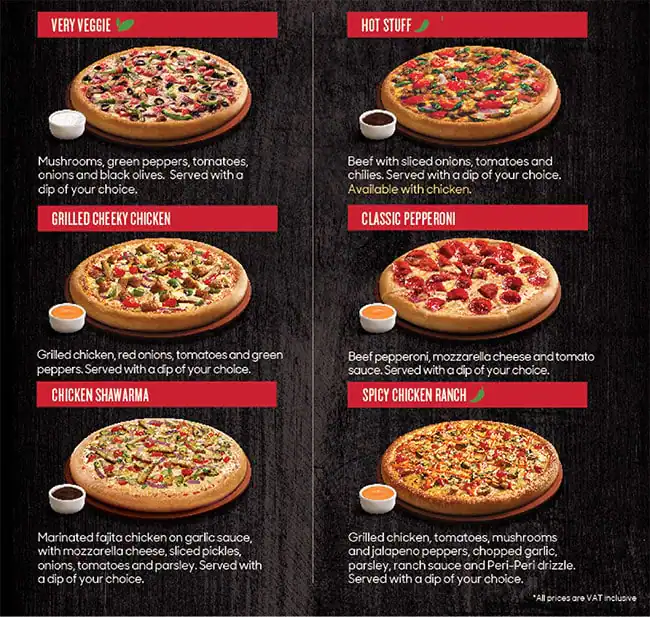 Pizza Hut - بيتزا هت Menu in Dubai Silicon Oasis (DSO), Dubai 