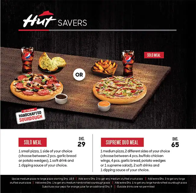 Pizza Hut - بيتزا هت Menu in Dubai Silicon Oasis (DSO), Dubai 