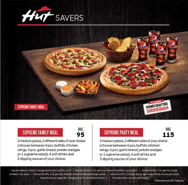 Pizza Hut - بيتزا هت Menu in Dubai Silicon Oasis (DSO), Dubai 