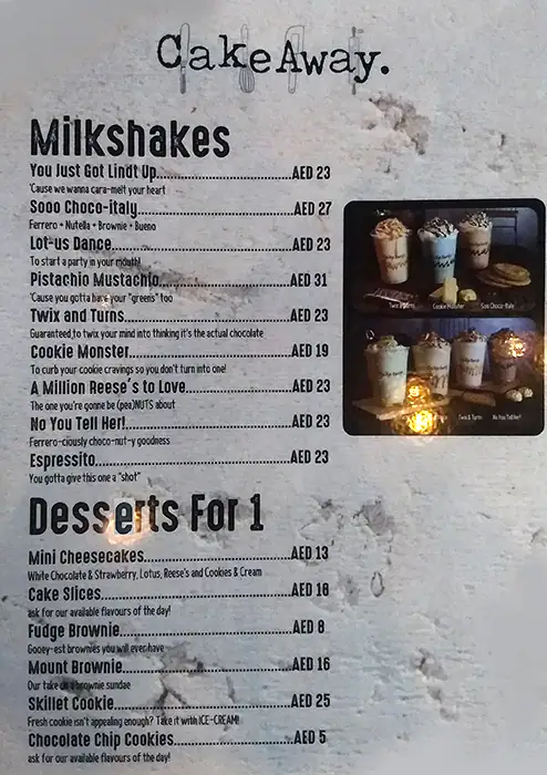 Cake-Away - كيك اواى Menu in Dubai Silicon Oasis (DSO), Dubai 