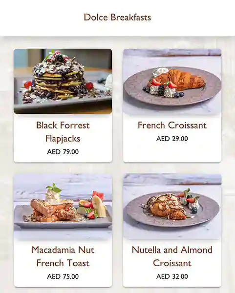 Walnut Grove Menu in CITY WALK, Al Safa, Dubai 