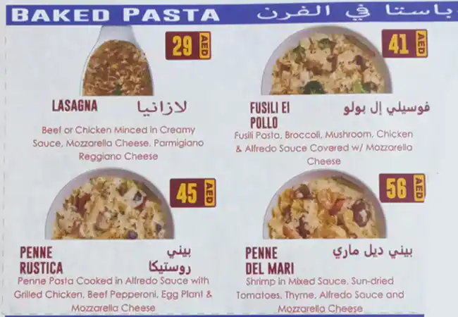 Broccoli Pizza & Pasta Menu in Trade Centre Area, Dubai 