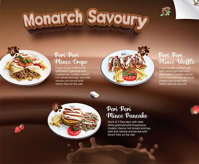 The Choco Monarch - ذي شوكو منارش Menu 