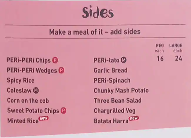 Nando's - Ibn Battuta Mall Menu 