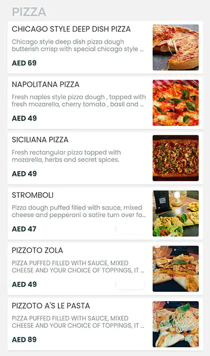 The Hangout Restaurant Menu in  Marina Walk, Dubai Marina, Dubai 