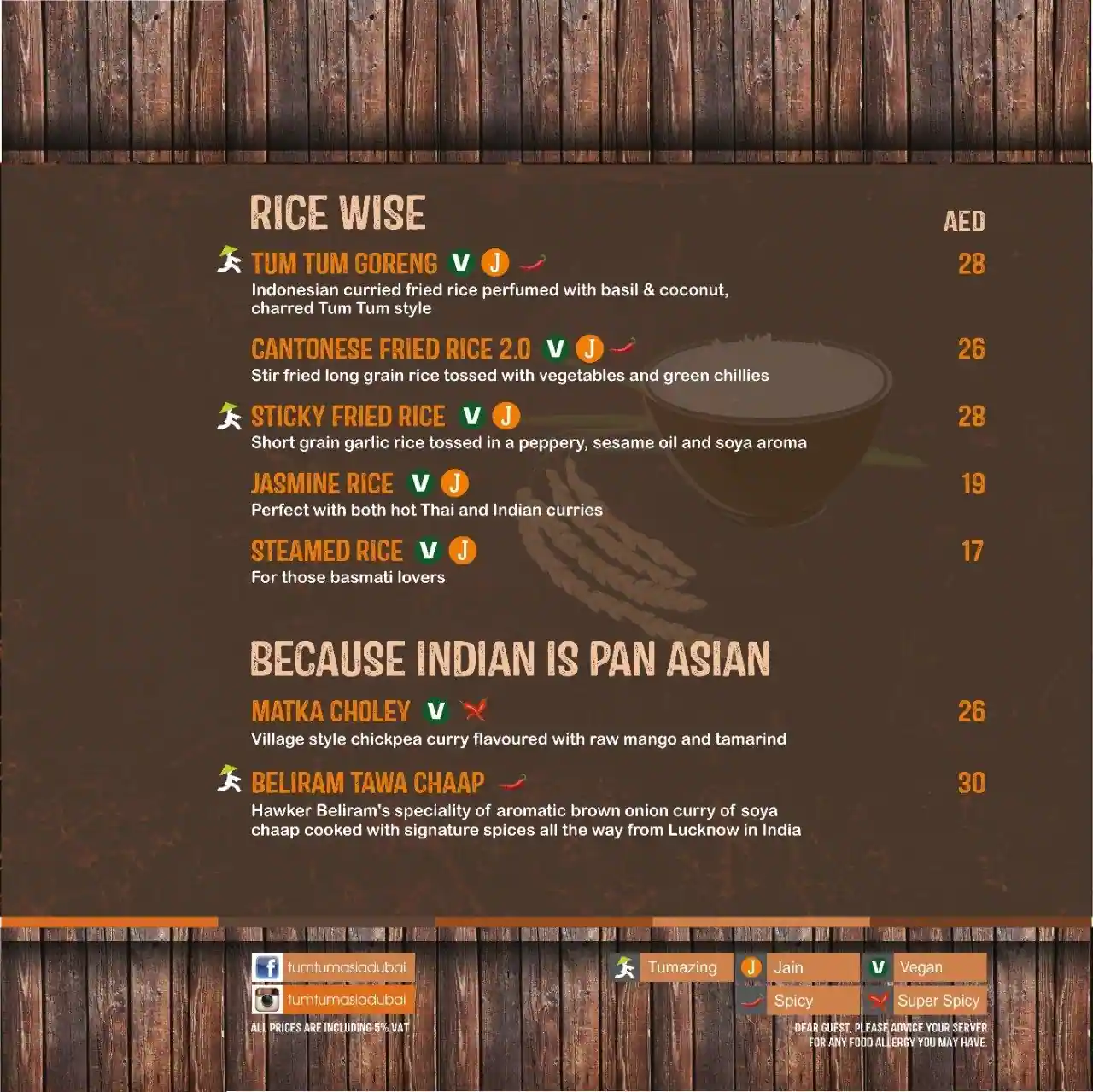 Tum Tum Asia - تام تام اسيا Menu 