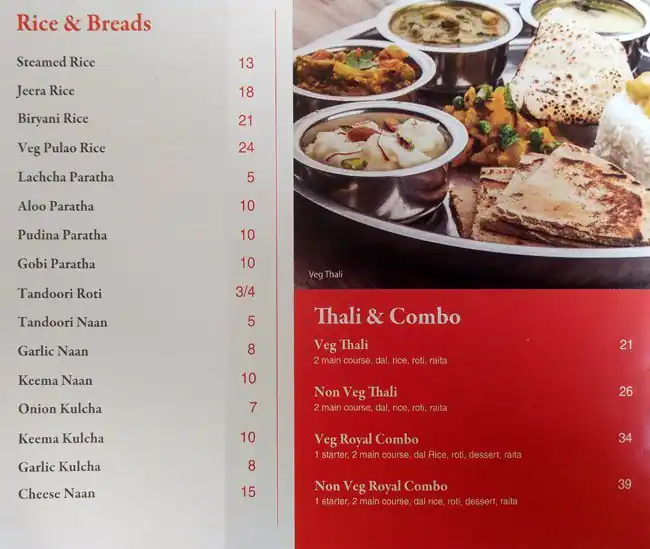 Royal Kebab Menu in New Dubai 