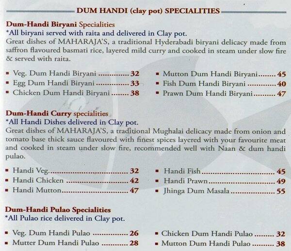 British Handi Menu in New Dubai 