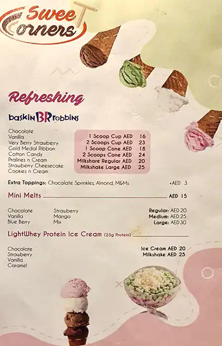 Sweet Corners - سويت كورنرز Menu 