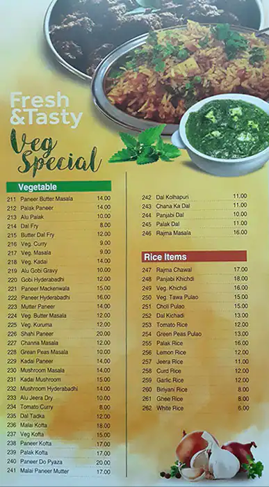 City Fresh Restaurant Menu in Business Bay, Dubai 