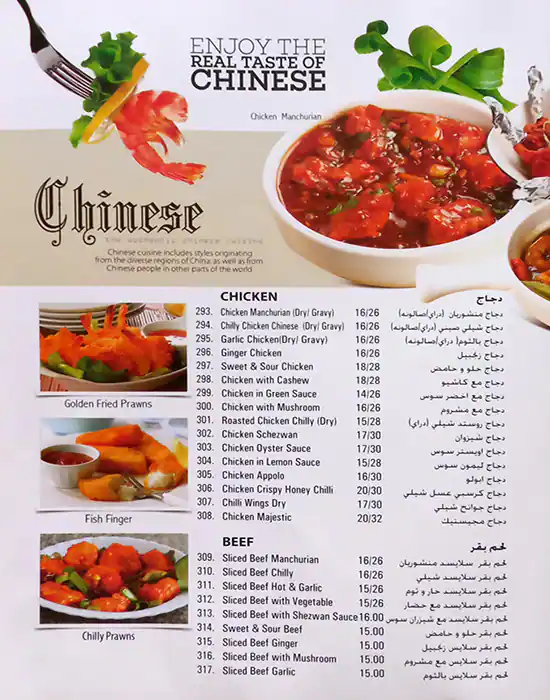 Tasty Bowl Restaurant Menu in Al Barsha, Dubai 