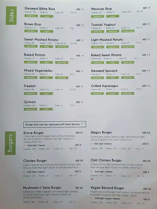 Krave - كريف Menu in DIFC, Dubai 