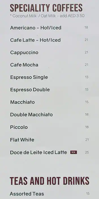 The Acai Spot Menu in DIFC, Dubai 