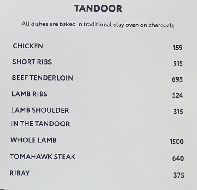 Baku Café Menu in CITY WALK, Al Safa, Dubai 