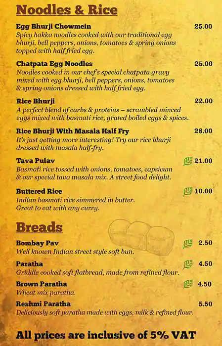 Raju Omlet - راجو أومليت Menu in Cluster T, Jumeirah Lake Towers, Dubai 