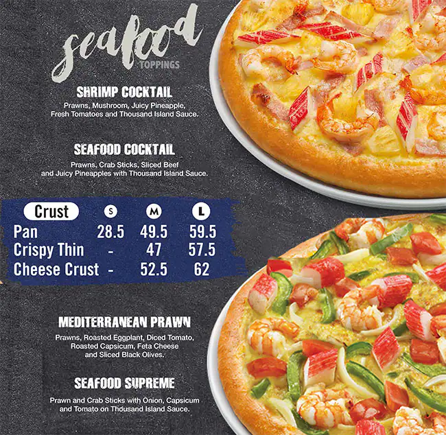 The Pizza Company Menu in Souq Extra, Al Barsha, Dubai 