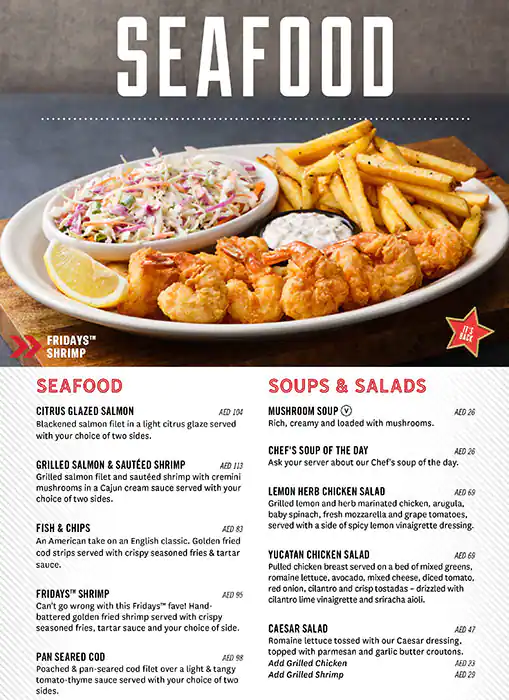 TGI Friday's - Rove Downtown Menu 