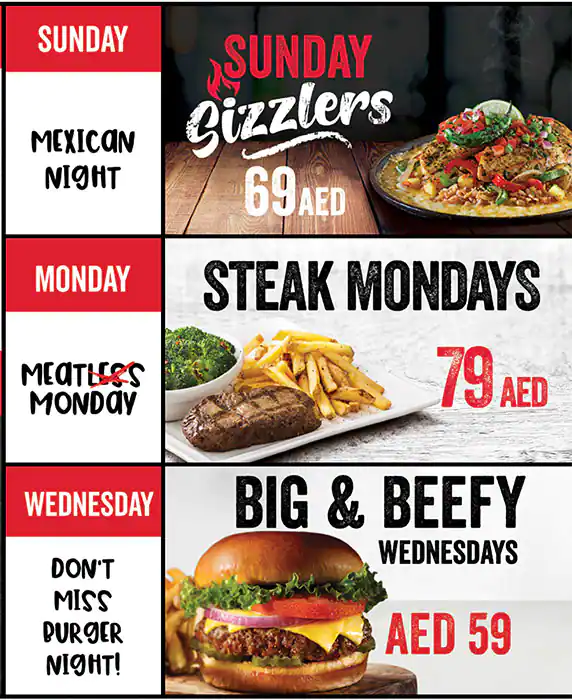 TGI Friday's - Rove Downtown Menu 