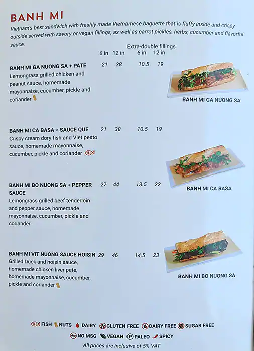 Vietnamese Foodies Menu in Cluster D, Jumeirah Lake Towers, Dubai 