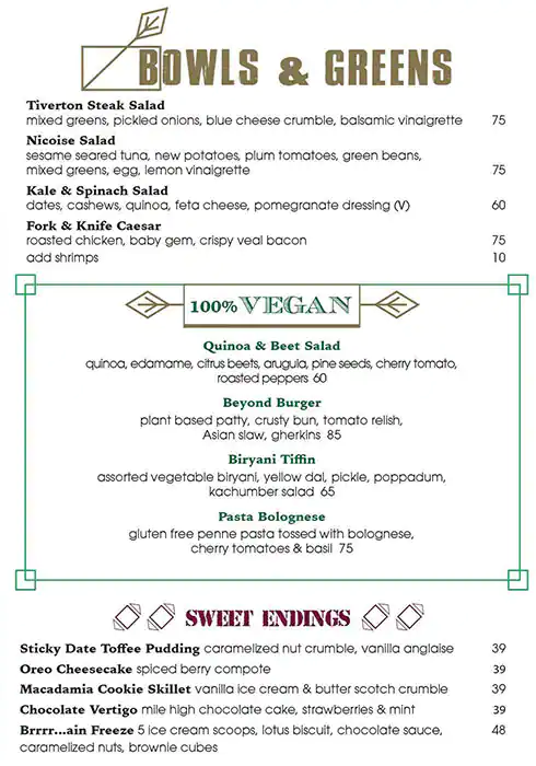 Morgan's Gastropub - Al Bandar Rotana Menu 