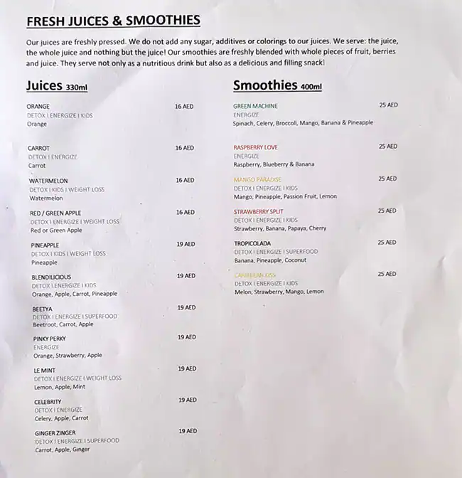 Zest Menu in Al Barsha South, Dubai 