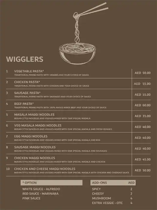 Park And Sip Menu in Al Karama, Dubai 