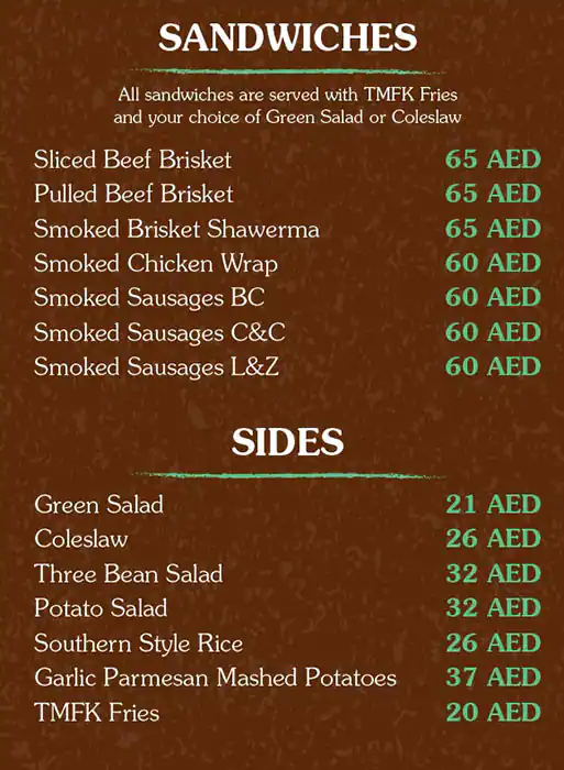 Best restaurant menu near Food Street Al Barsha South Dubai