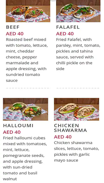 Logma Menu in The Dubai Mall,Downtown Dubai, Dubai 