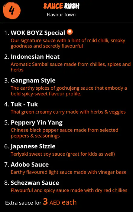 WOK BOYZ - ووك بويز Menu in Dubai Internet City, Dubai 