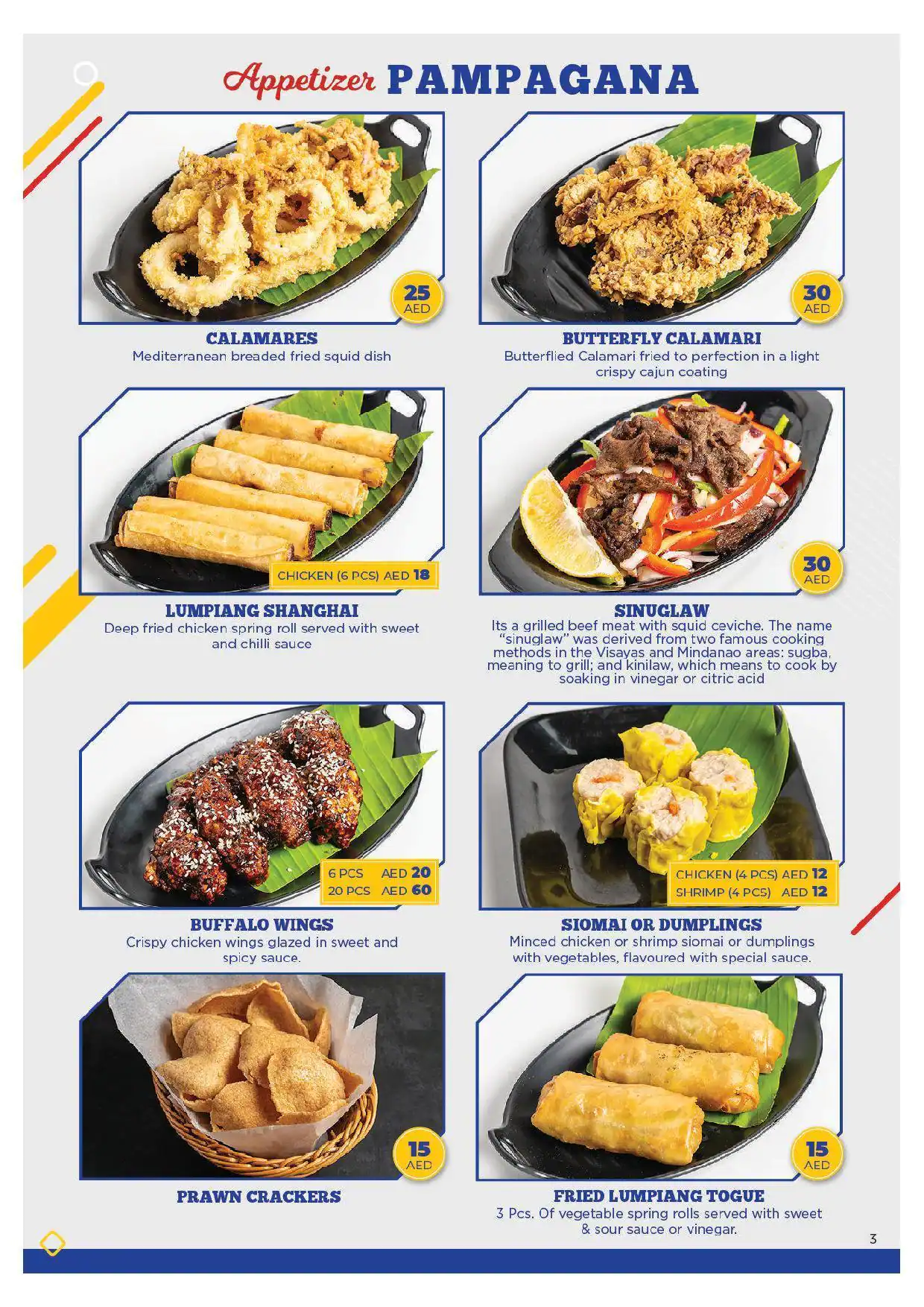 Cuisinerong Pinoy Restaurant Menu 