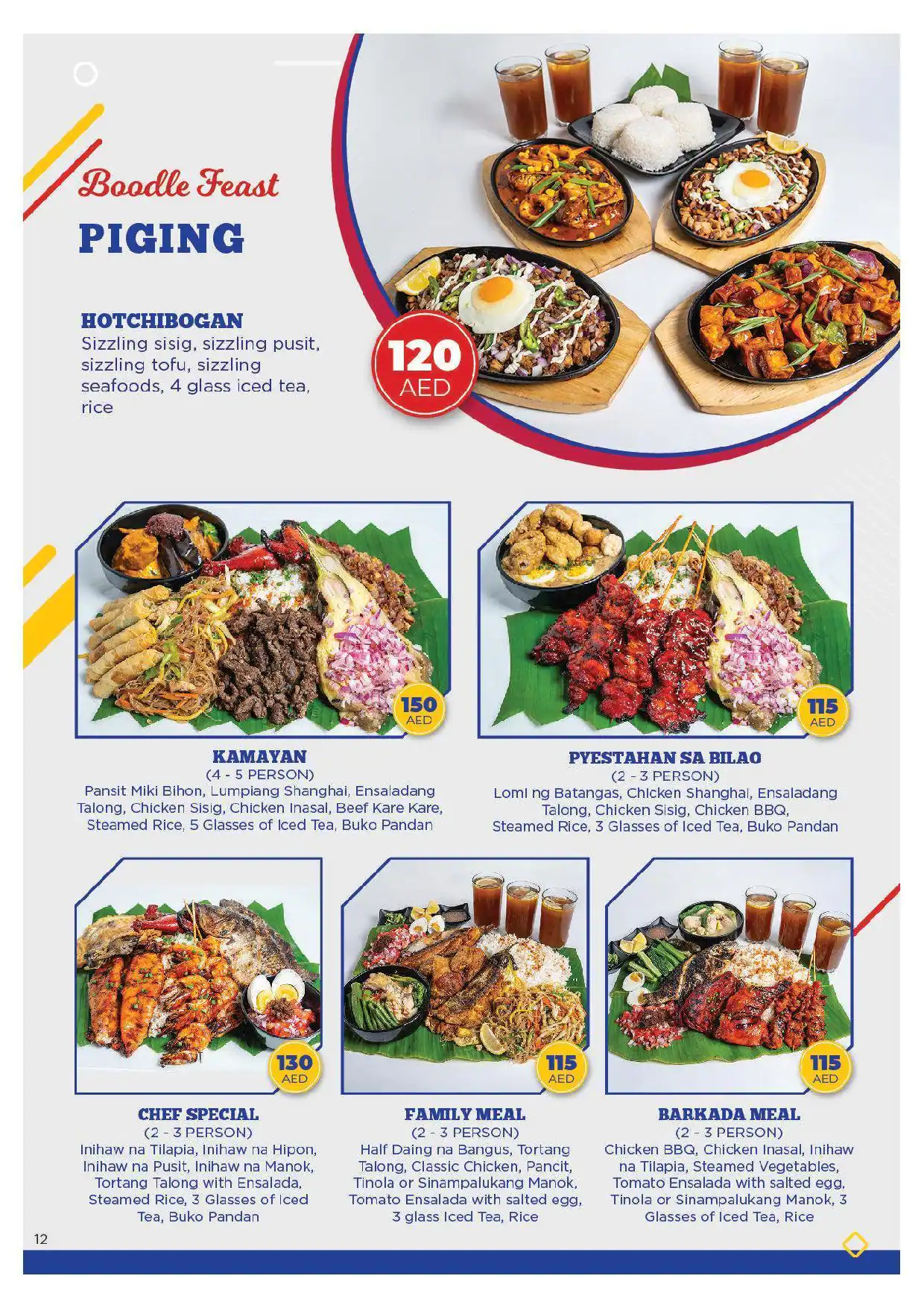 Cuisinerong Pinoy Restaurant Menu 