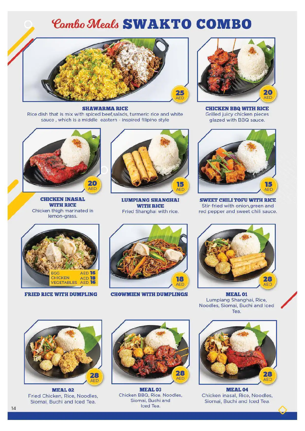 Cuisinerong Pinoy Restaurant Menu 