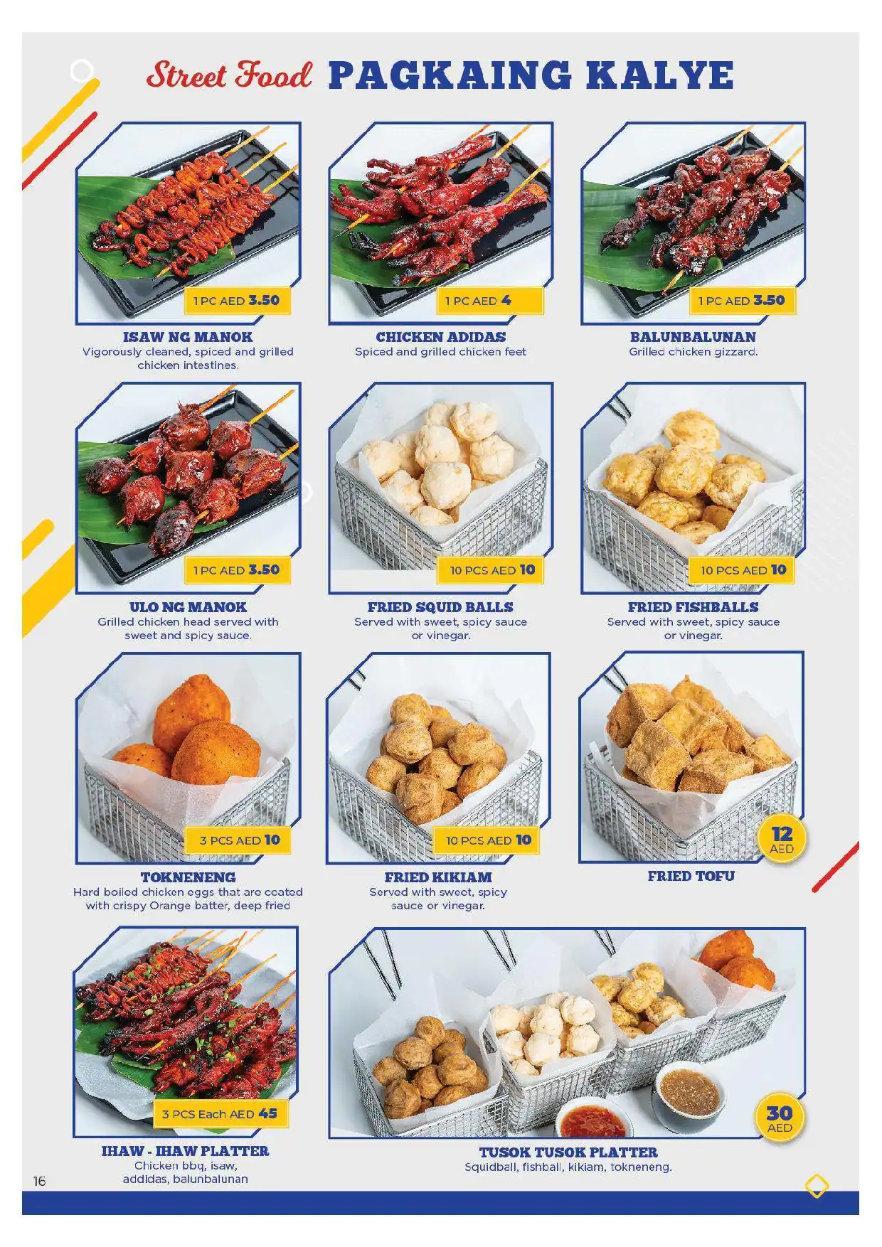 Cuisinerong Pinoy Restaurant Menu 