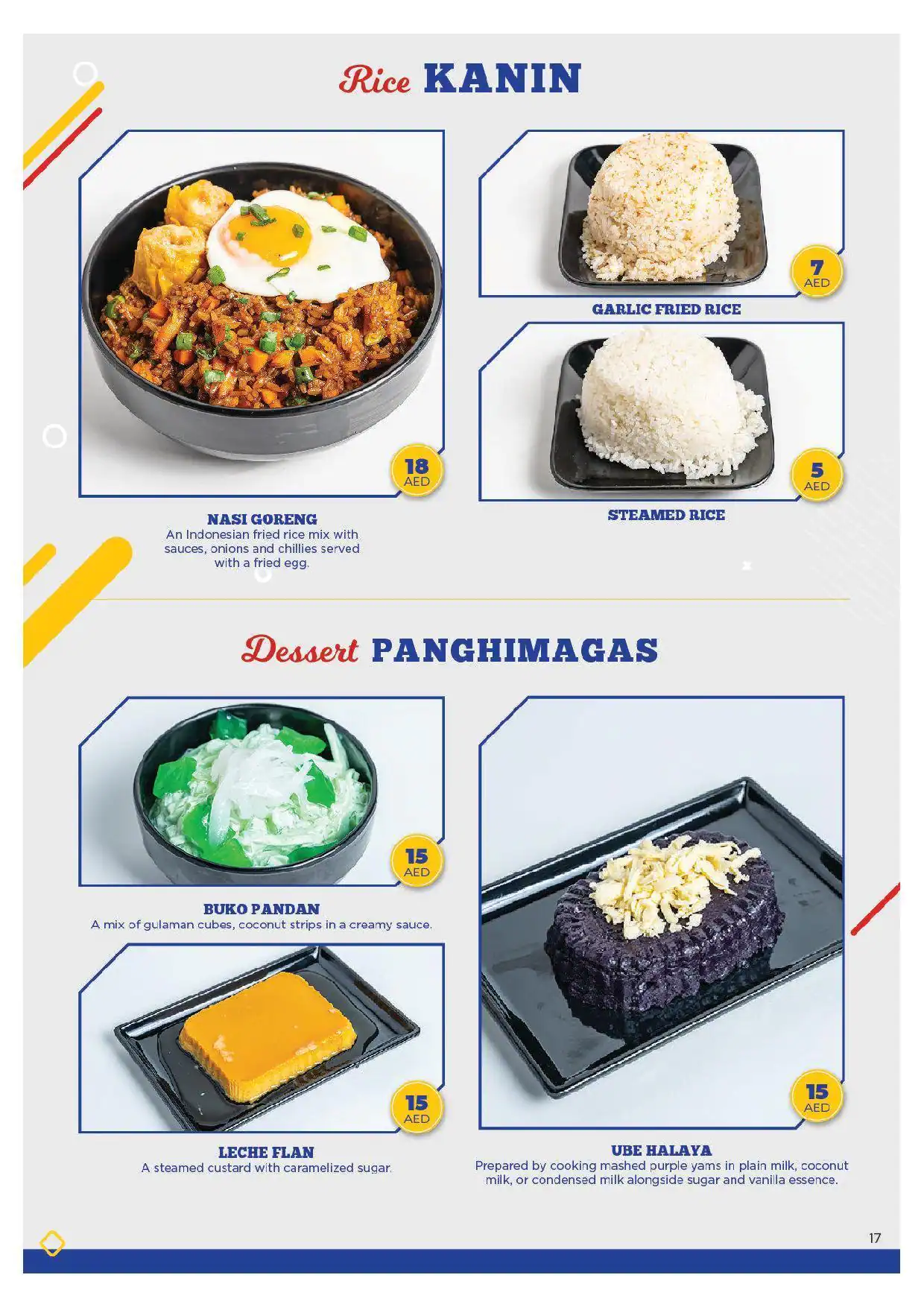 Cuisinerong Pinoy Restaurant Menu 