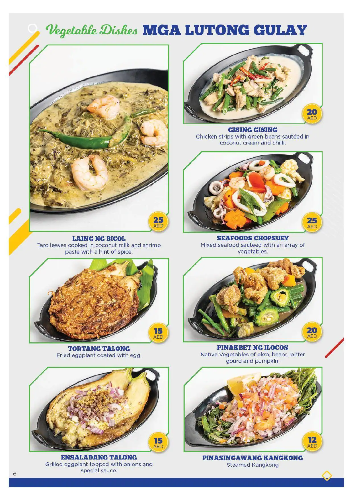 Cuisinerong Pinoy Restaurant Menu 