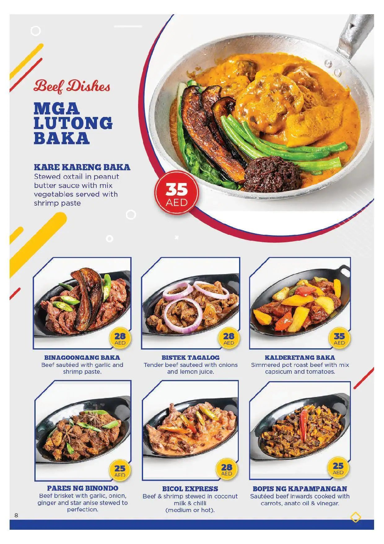 Cuisinerong Pinoy Restaurant Menu 