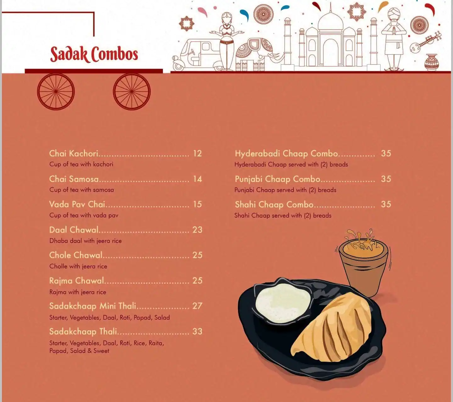 Sadak Chaap - سداك تشاب Menu in Al Karama, Dubai 