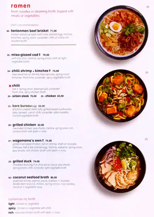 wagamama - واجاماما Menu in Dubai Marina Mall, Dubai Marina, Dubai 