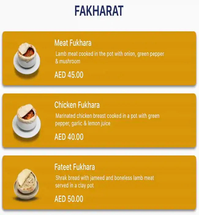 Rawabina Menu in Al Safa, Dubai 