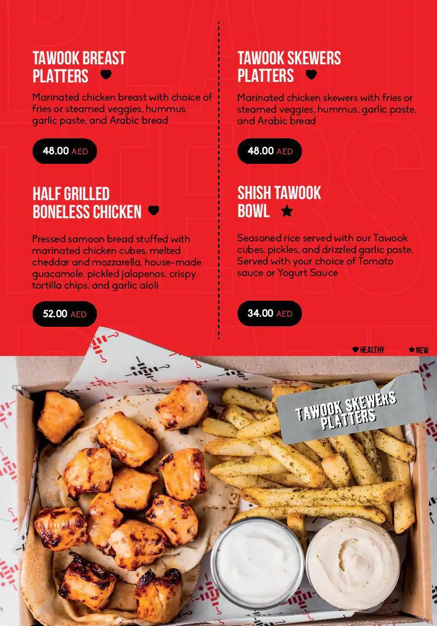 Tawook Nation - Chicken Goodness Menu 