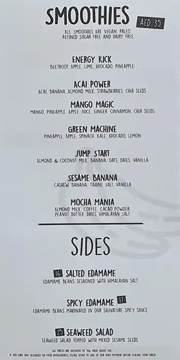 Poke and Co Menu in Cluster N, Jumeirah Lake Towers (JLT), Dubai 