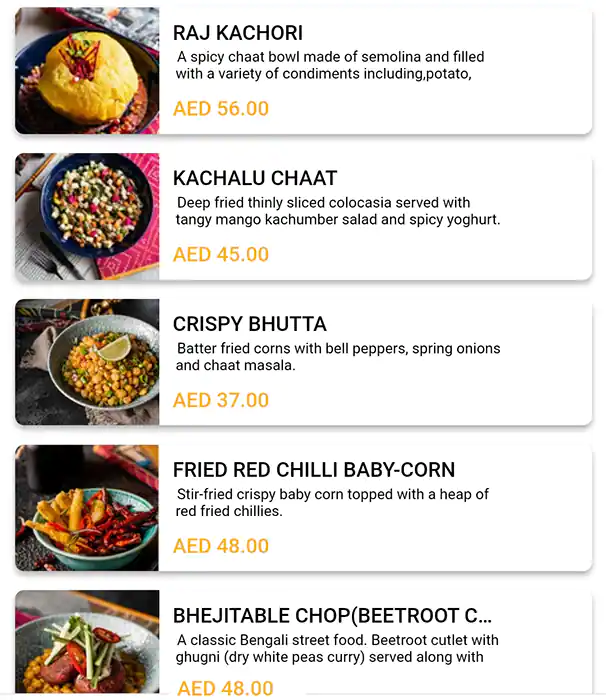 Mohalla Menu in Dubai Design District, Dubai 