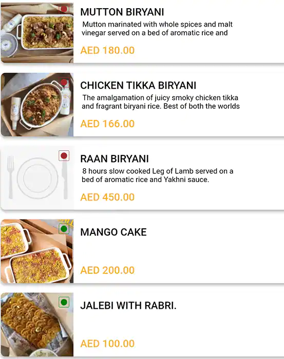 Mohalla Menu in Dubai Design District, Dubai 