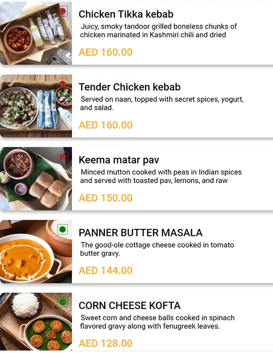 Mohalla Menu in Dubai Design District, Dubai 